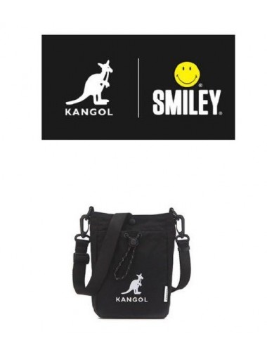 Kangol x Smiley Mini Cross Bag- Black 8011